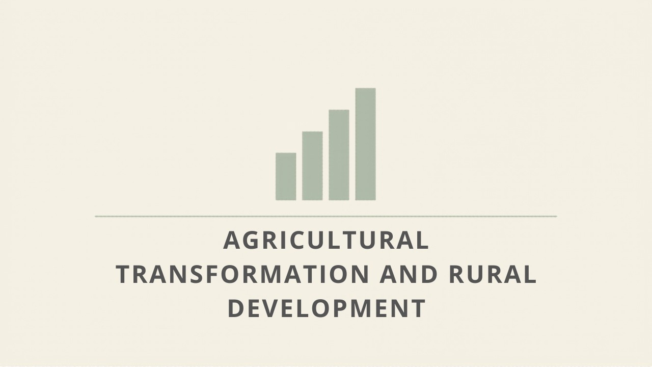 Chapter 9: agricultural transformation and rural development.