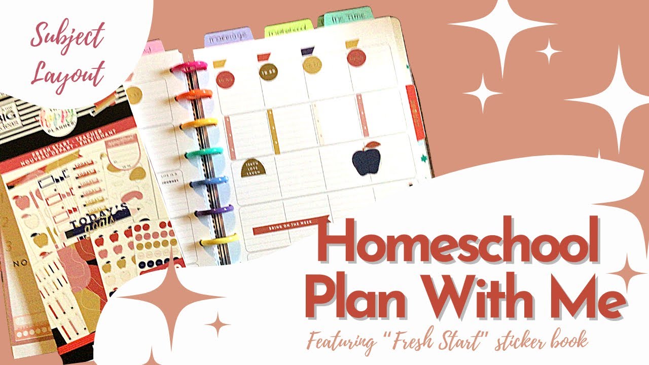 Homeschool Plan With Me | Classic Happy Planner | Fresh Start | Frankenplanner