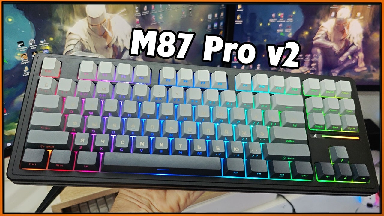 Шикарный тайпинг, хорошая начинка и цена в 3600р - Attack Shark M87 Pro v2 #AttackShark #Клавиатура