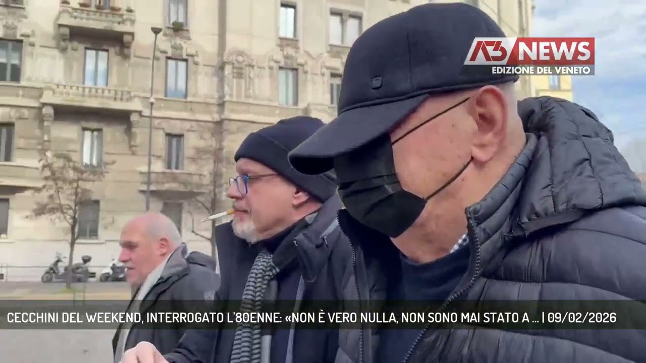 CECCHINI DEL WEEKEND, INTERROGATO L'80ENNE: «NON È VERO NULLA, NON SONO MAI STATO A ... | 09/02/2026