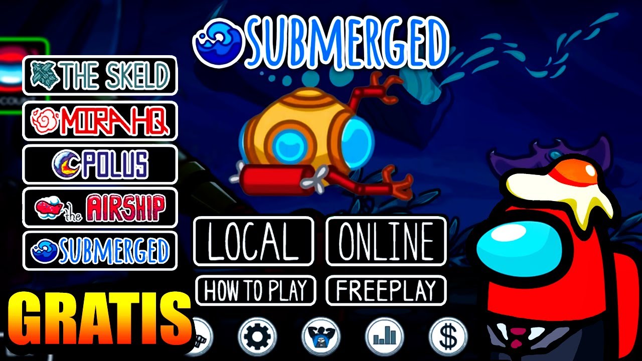 AMONG US 🤯 Donde Podemos conseguir (GRATIS) *SUBMERGED* El NUEVO MAPA || Noticias de Among Us