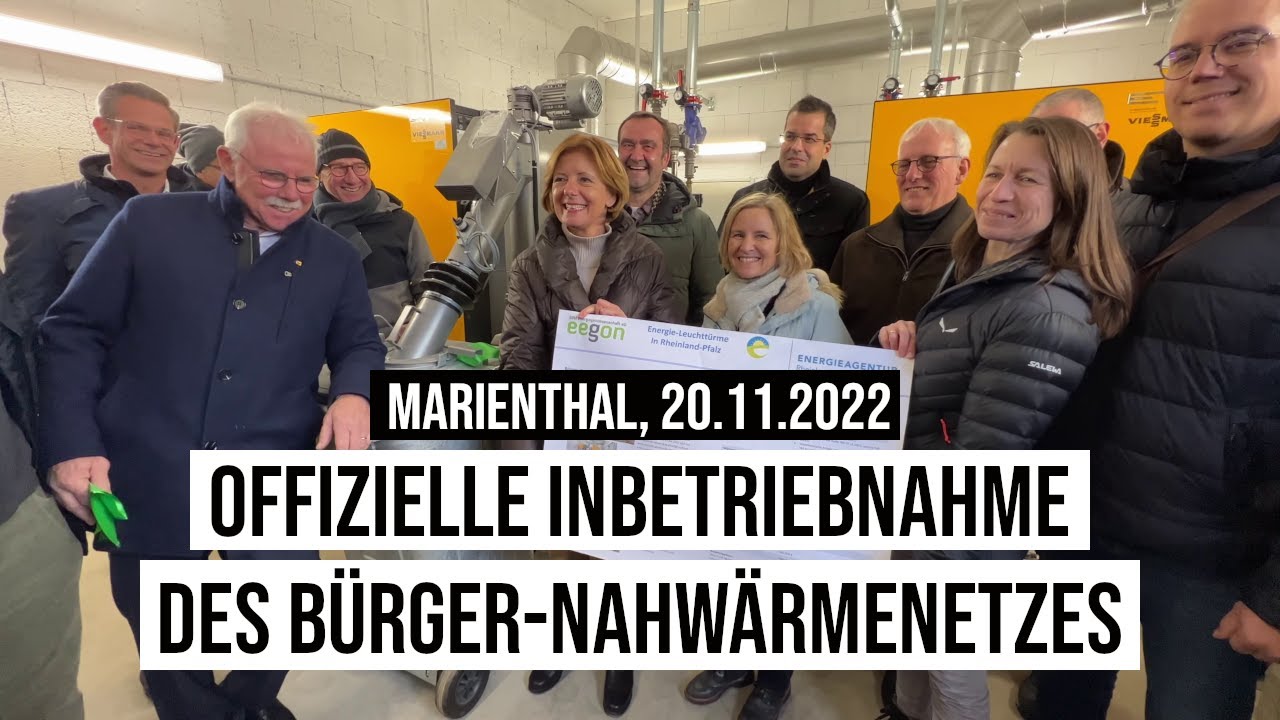 20.11.2022 Marienthal Malu Dreyer & Rolf Schmitt Offizielle Inbetriebnahme des B&uuml;rger-Nahw&auml;rmenetzes
