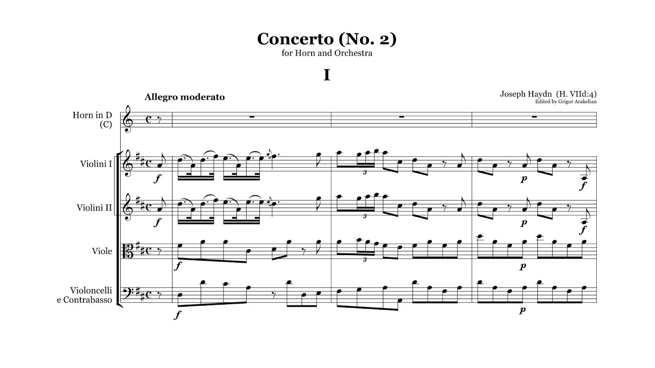 Haydn: Horn Concerto No.2 in D major, Hob.VIId:4 (Baumann)