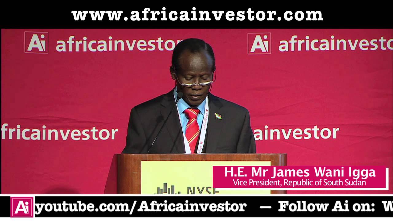H.E. Mr James Wani Igga, Vice President, Republic of South Sudan, Ai Institutional Investment Summit
