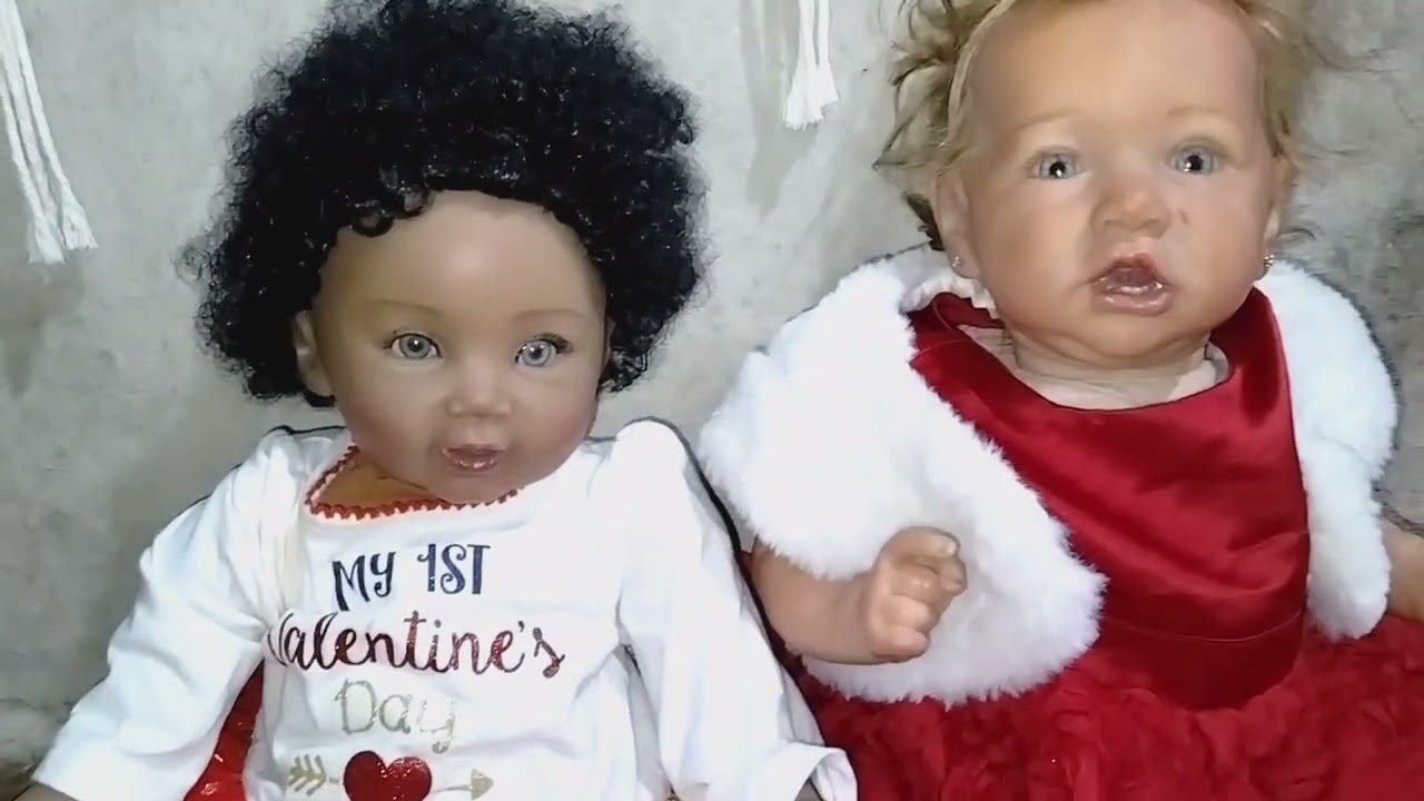 Changing two Reborn babies for Valentine's Day