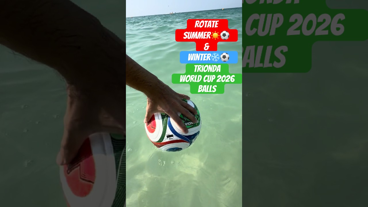 Rotate summer and winter Trionda 2026 World Cup Official Match Ball #football #soccer