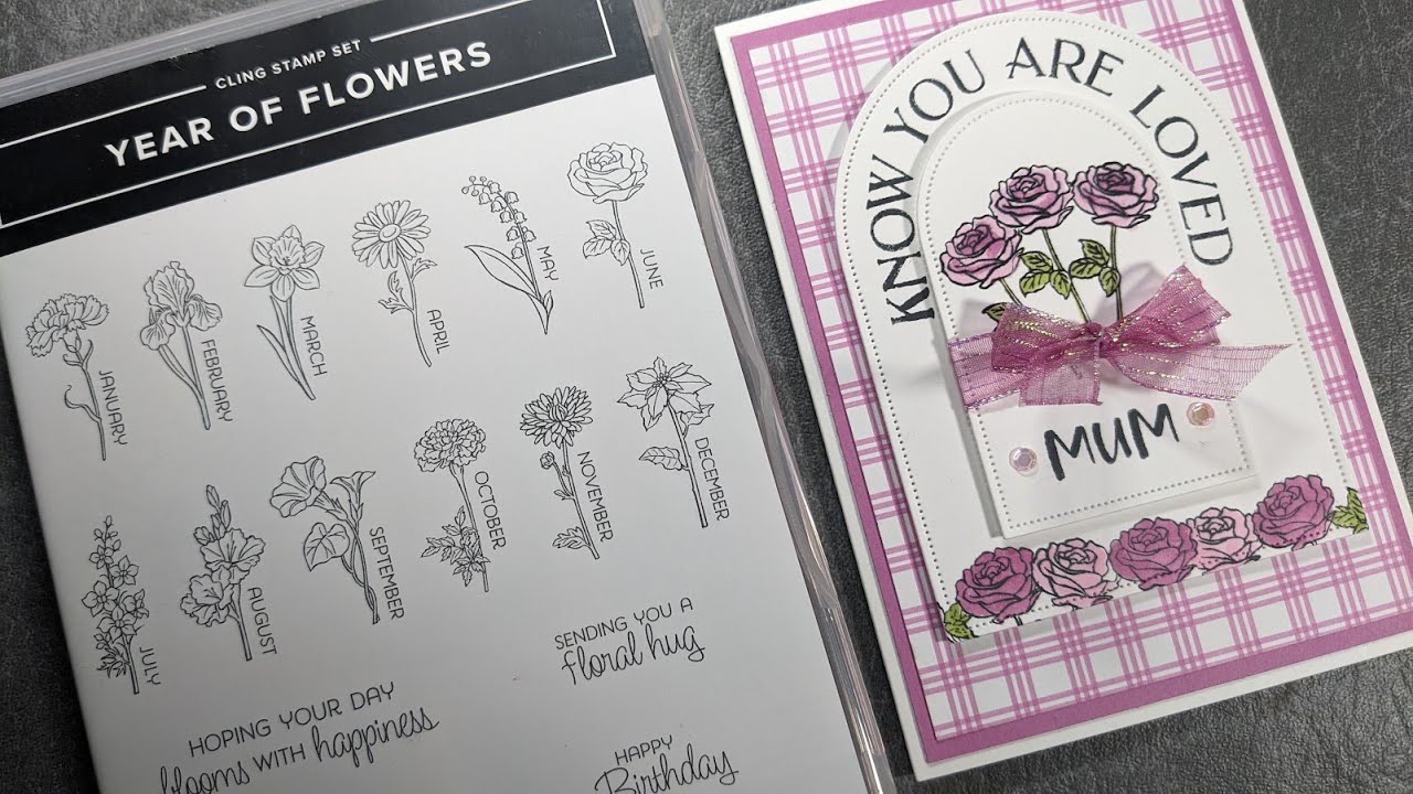 Stampin' Up! Year of Flowers stamp set for stunning Mother's Day card
