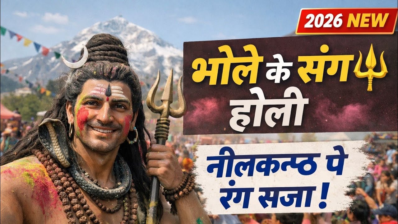 भोले के संग खेलें होली 🔱 | Shiv Holi Song 2026 | Har Har Mahadev Holi Bhajan | New Shiv Bhakti Song