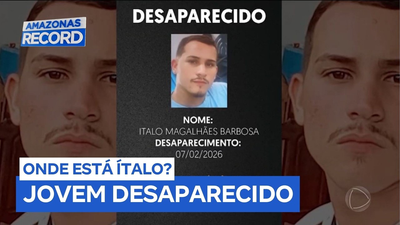Jovem desaparece após sair para entrevista de emprego em Manaus