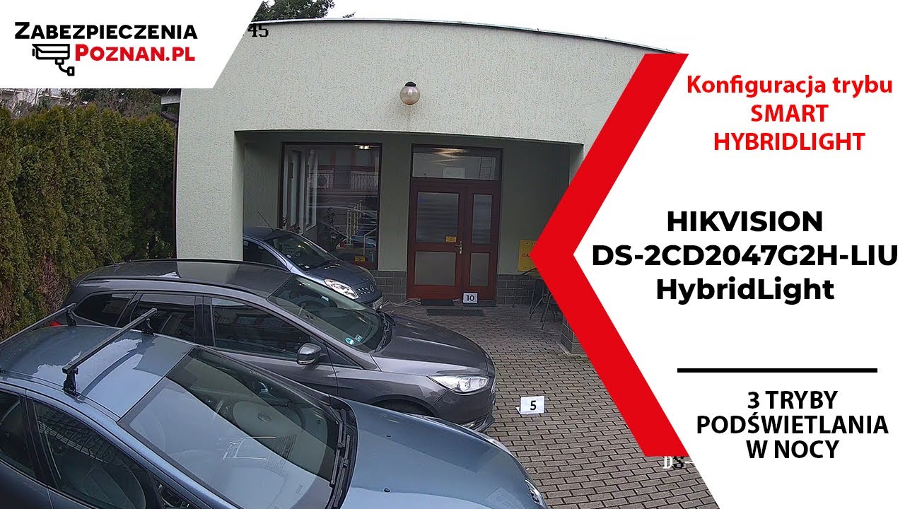 SMART HYBRID LIGHT czyli 3 tryby podświetlania w nocy do wyboru - Kamera HIKVISION DS-2CD2047G2H-LIU