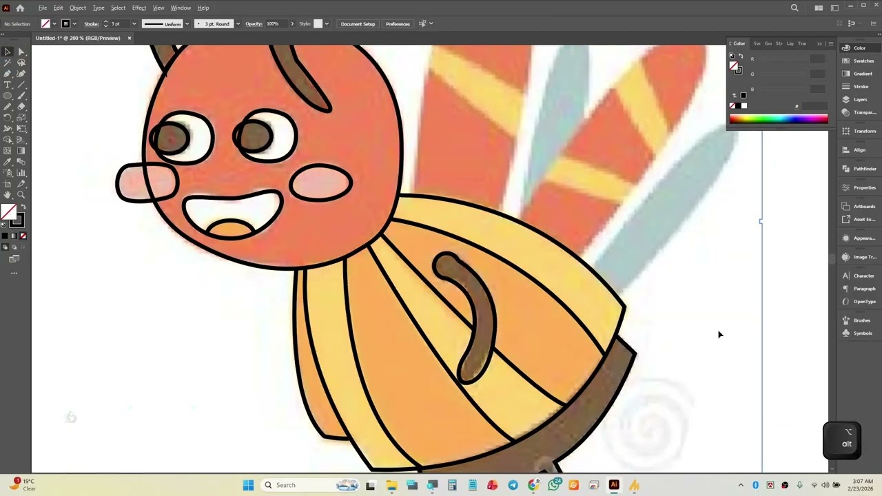 37  Raster Image to Vectorgraphy  | Addobe Illustrator | Bangla Tutorial | deliBhai IT Institut