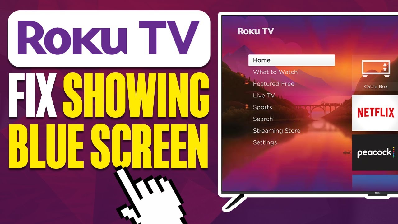 Как исправить синий экран на телевизоре Roku
