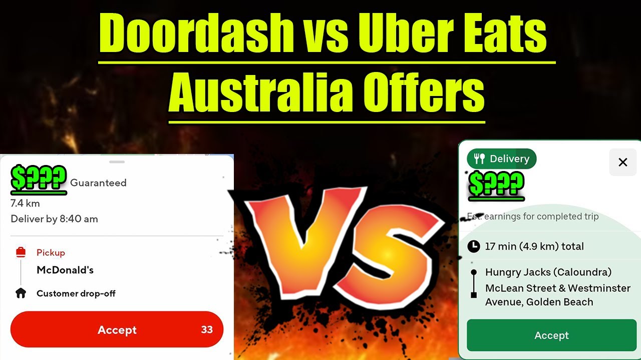 Sunday Morning Doordash vs Uber Eats Australia - Lets Compare Offers