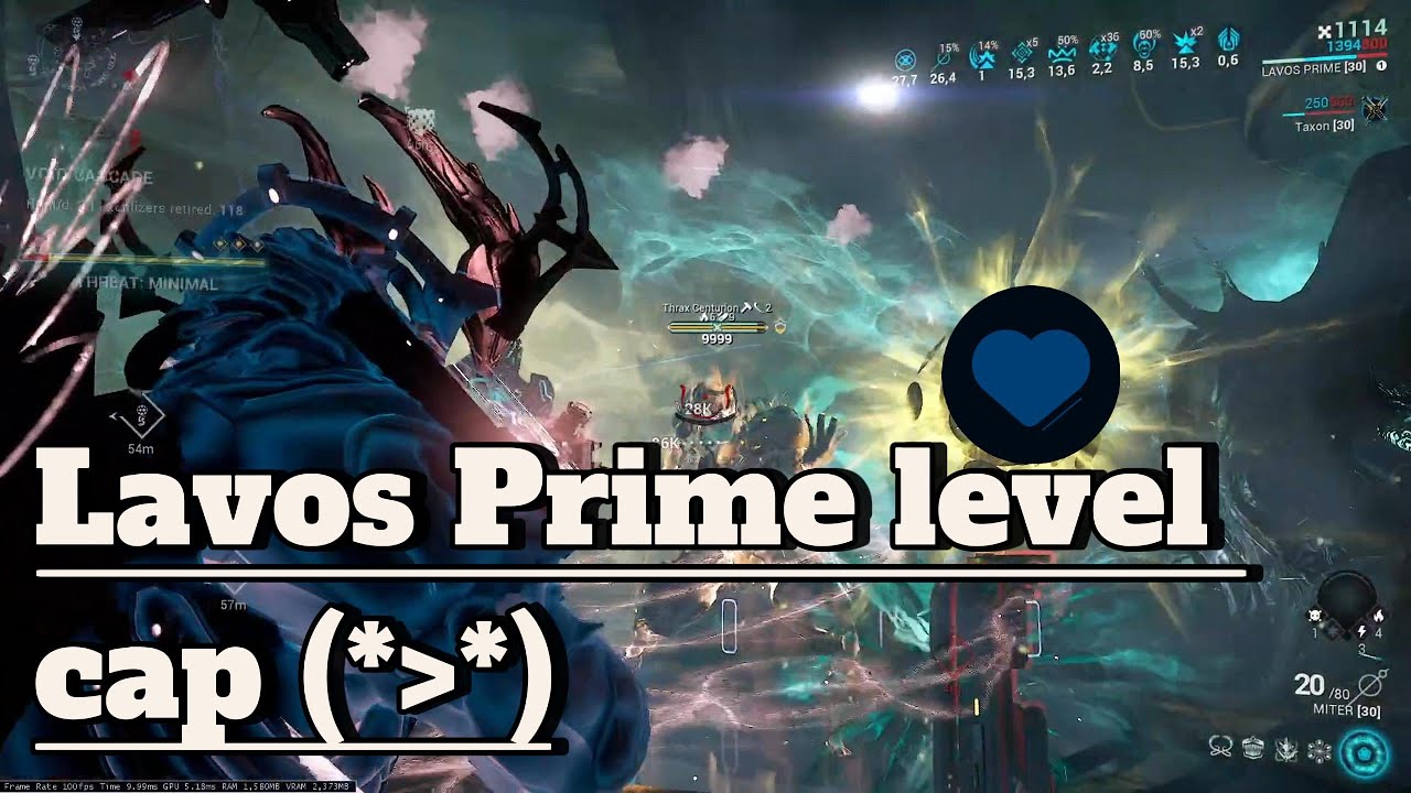 Warframe | Lavos Prime level cap | Solo Void Cascade Level Cap | Lavos Prime vs lvl 9999