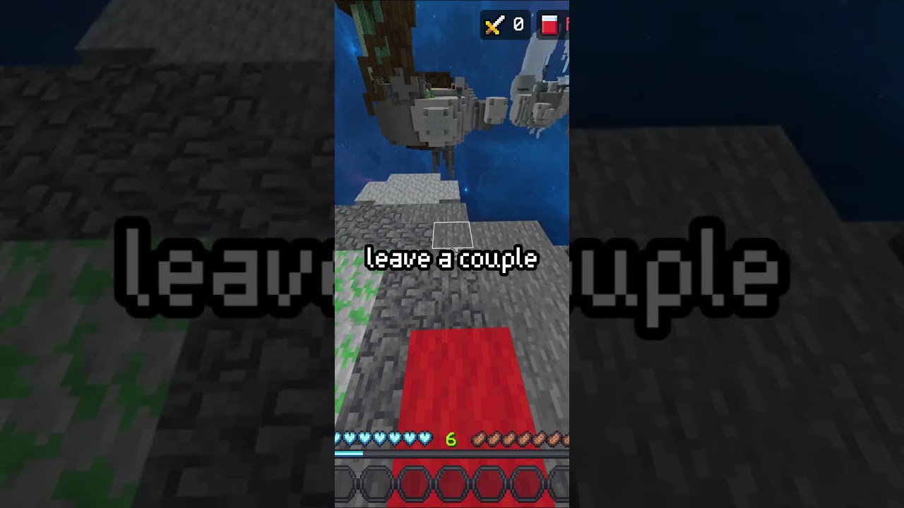how to speed bridge in bedrock  #minecraft #gaming #tutorial #hive #minecraftvideos #bedwars
