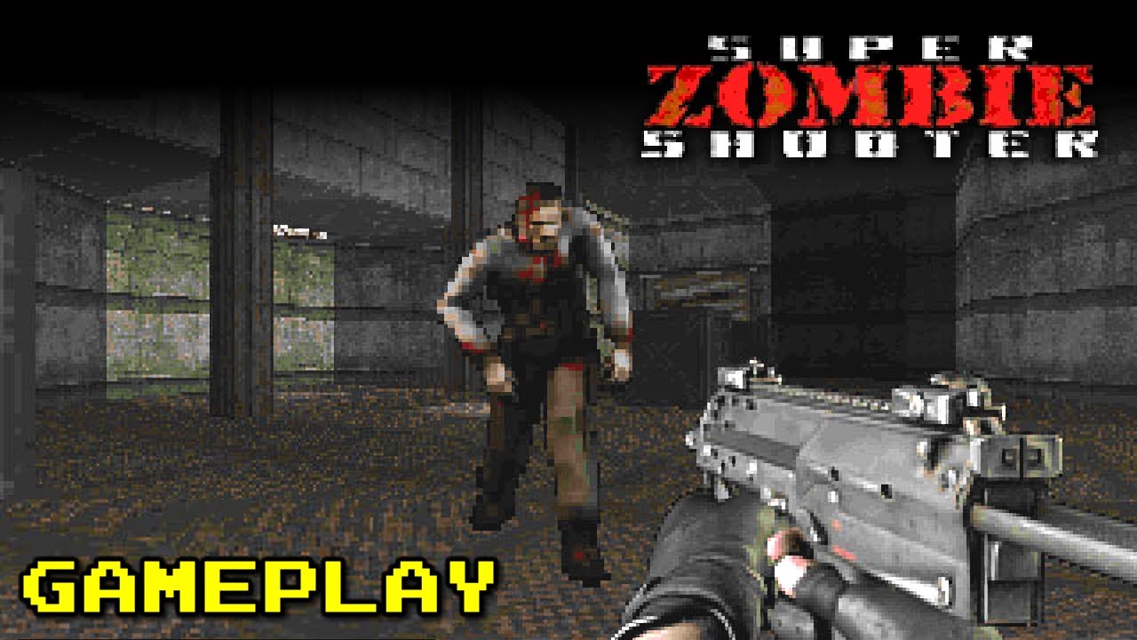 Playing the first level of Super Zombie Shooter V2