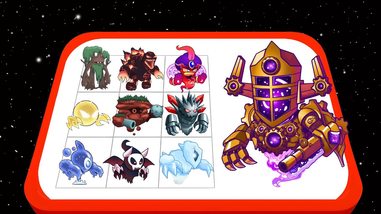Elemental Monster Merge - Element Army Vs Mechanoid Boss, Merge Battle Gameplay 