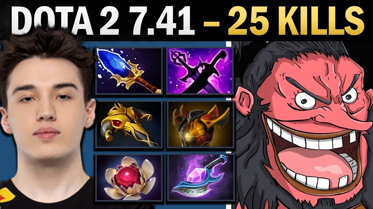 Axe Dota 2 7.41 with 25 Kills and Crimson - Dota Gameplay