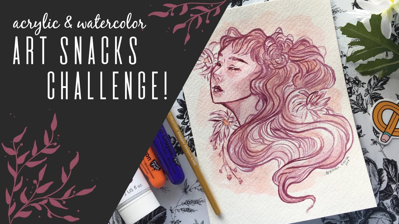 May #ARTSNACKSCHALLENGE // Art Snacks Supplies Speedpaint