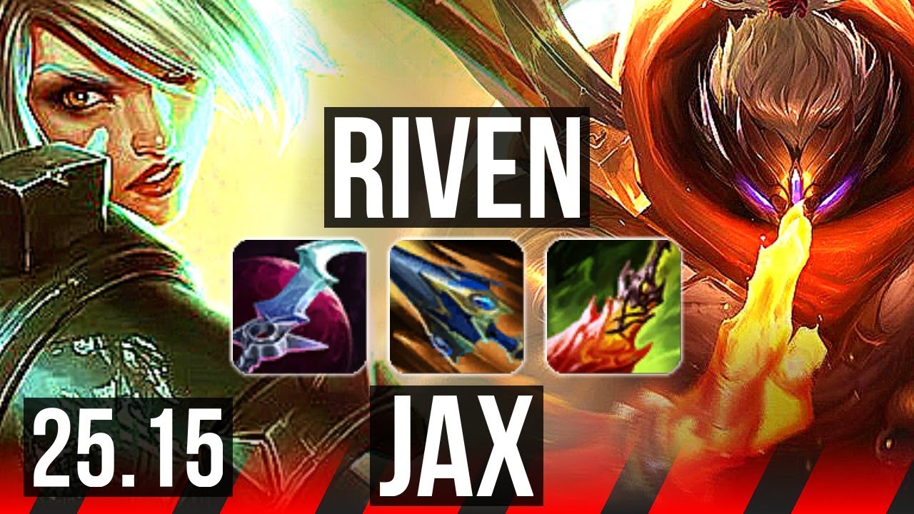RIVEN vs JAX (TOP) | 17/0/4, 11 solo kills, Legendary, 66% winrate | KR Diamond | 25.15