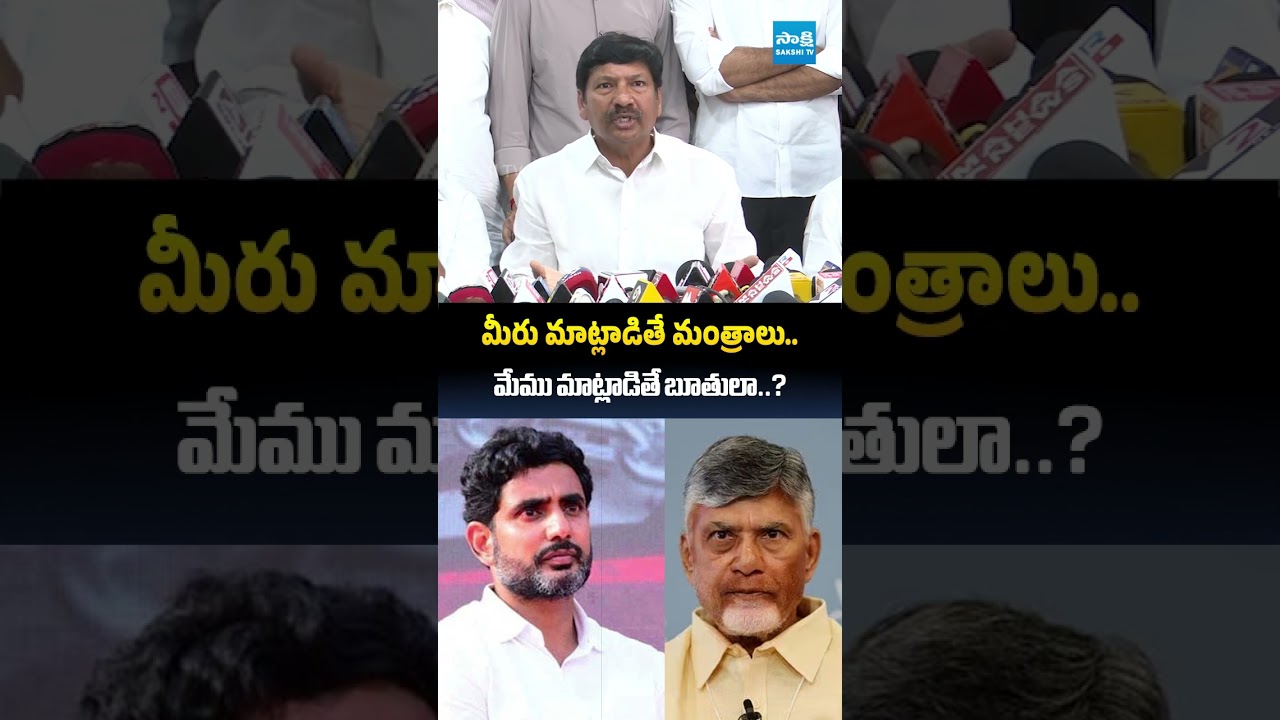 మీరు మాట్లాడితే మంత్రాలు: Jogi Ramesh Fires On Chandrababu & Nara Lokesh 