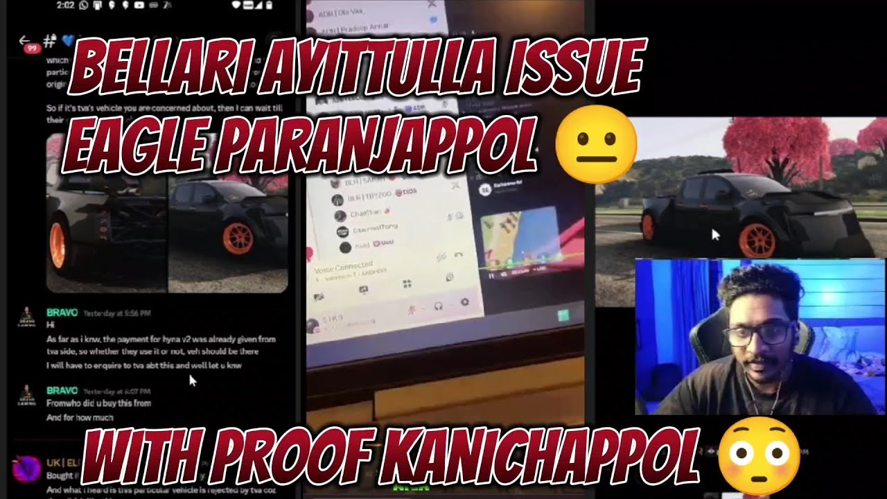 BELLARI AYITTULLA ISSUE EAGLE LIVE IL PARANJAPPOL 😐 WITH PROOF KANICHAPPOL 😳 #eaglegaming #gtarp 