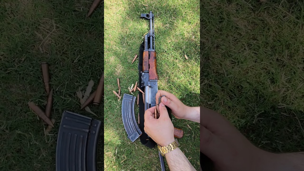 AK 47  magazine loading