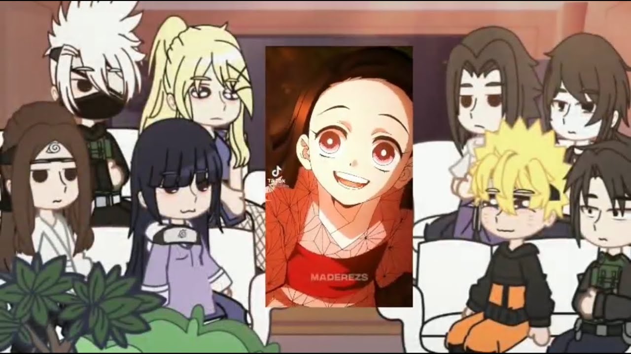 🦋 Top 5 Naomi reacting to -Sakura -- Naruto and his friends reacting to Sakura as Nezuko 🦋