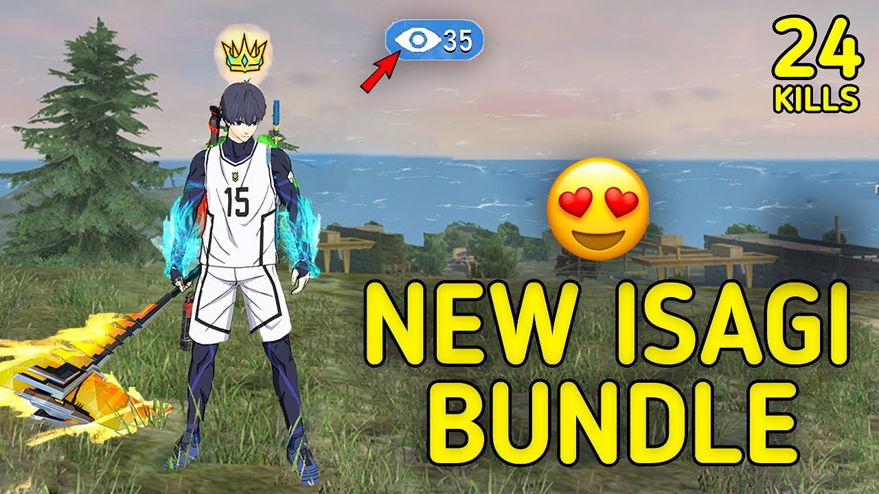SOLO VS SQUAD || NEW ISAGI BLUELOCK BUNDLE😍 FIRST GAMEPLAY NEW ISAGI BUNDLE || 99% HEADSHOT INTEL I5