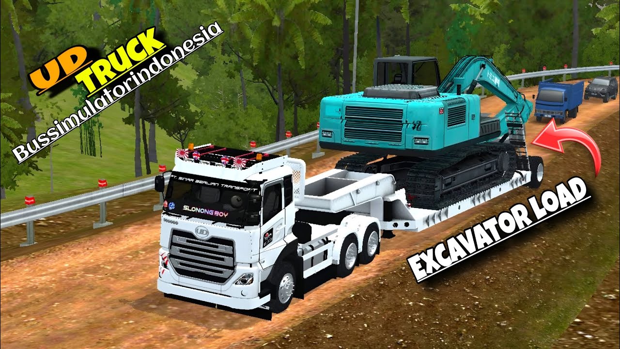 My New UD Truck Load EXCAVATOR 😍(Bus Simulator Indonesia) 