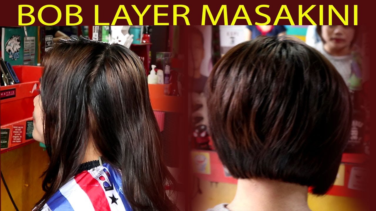 Gunting Rambut Model Bob  Layer terbaru (Bob Layer Cutting Tutorial)