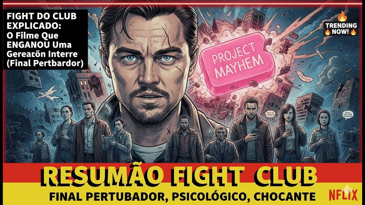 FIGHT CLUB EXPLICADO: O Filme Que ENGANOU Uma Geração Inteira (Final Perturbador)