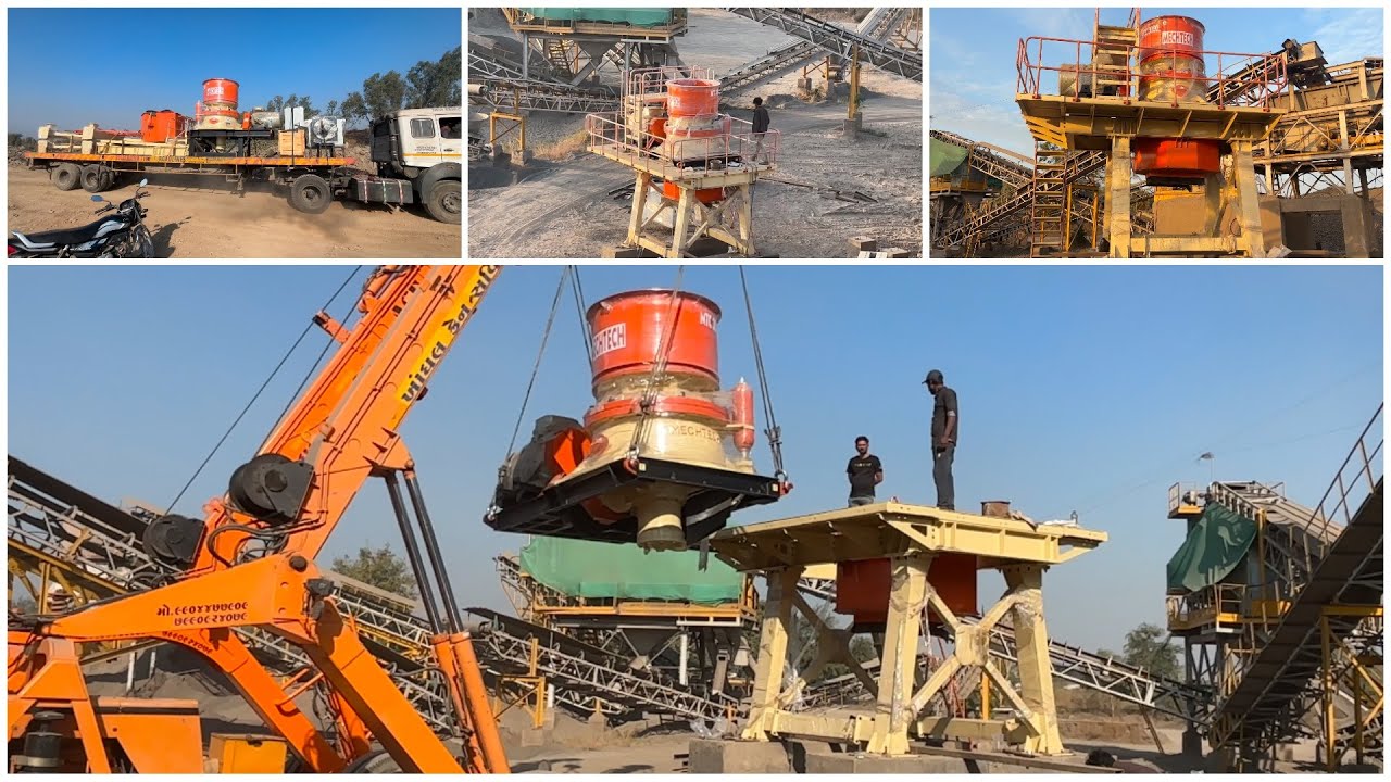 Cone crusher erection new mechtech cone crusher erection work in gokul crusher