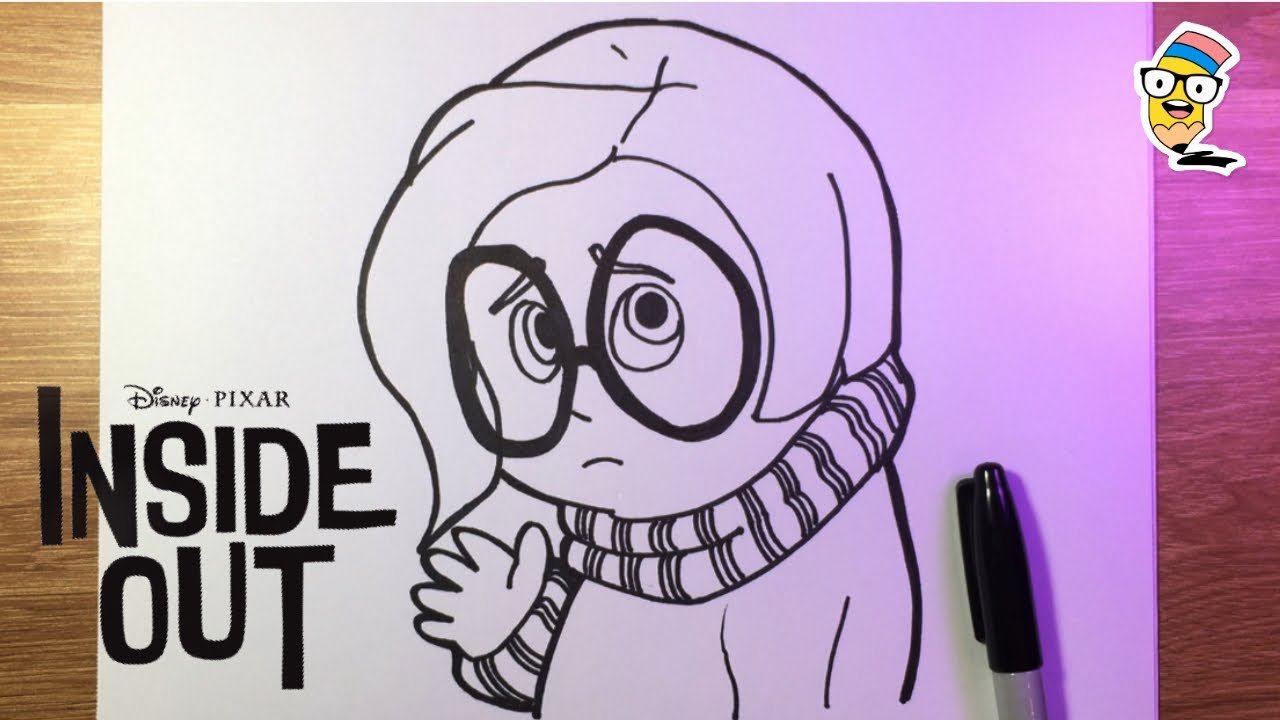 Como dibujar a TRISTEZA “intensamente 2” paso a paso l How to Draw Sadness INSIDE OUT step by step