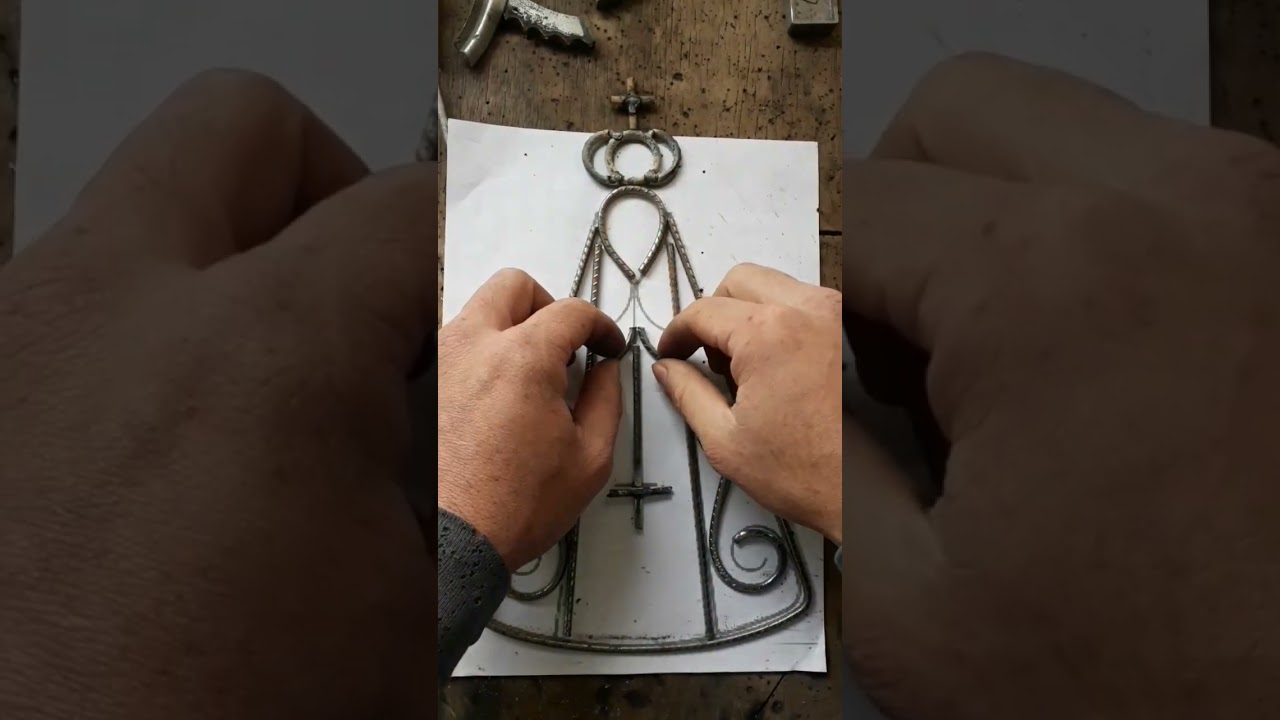 arte em ferro 'santinha de ferro'