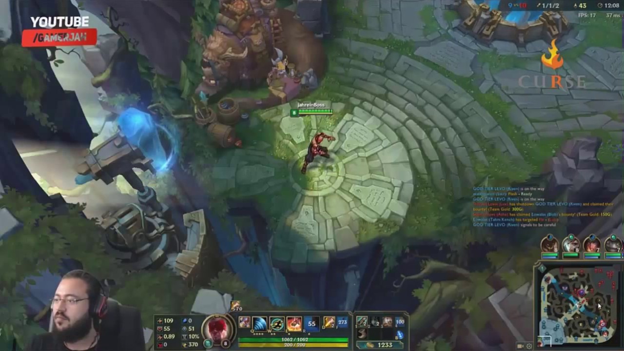 Jahrein - LoL Oynuyor w/Levo, Grimnax, Raufbaba25 (Lee Sin)