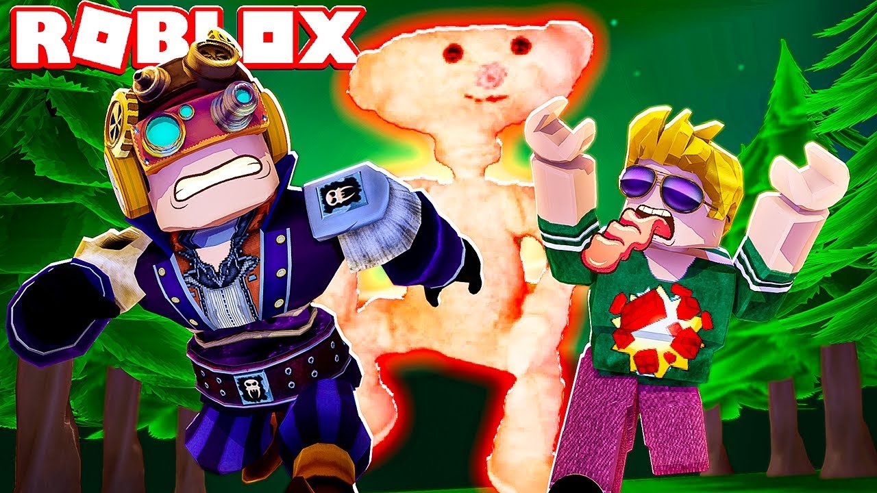 SCAPPO COI MIEI AMICI DALL'ORSO PAUROSO DI ROBLOX!!!