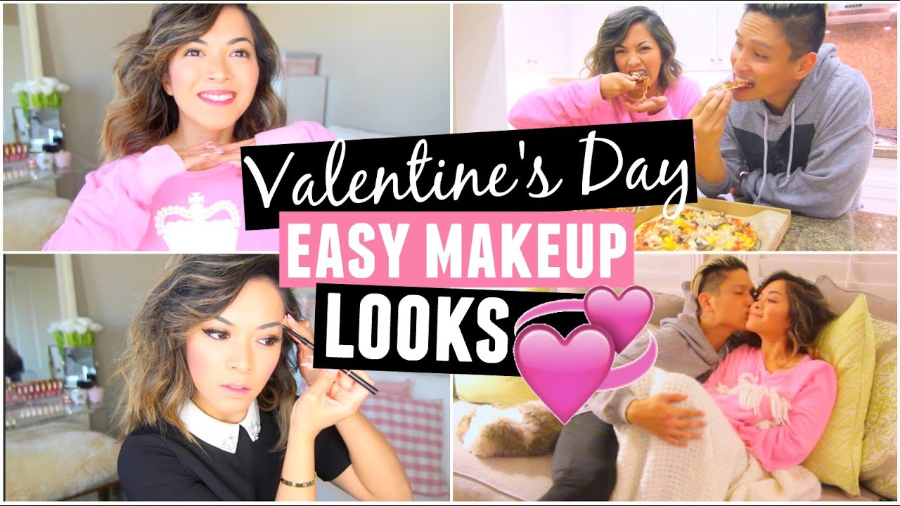Valentine's Day Daytime & Night time Makeup Looks! QUICK & EASY!