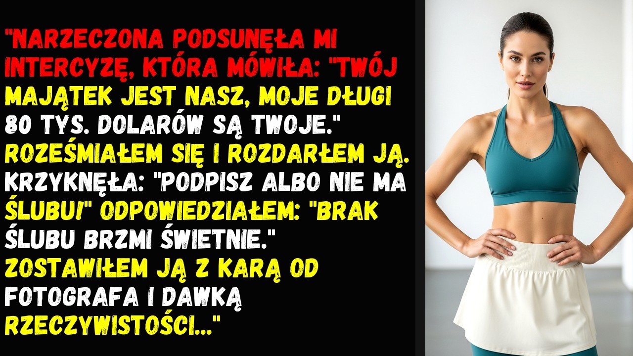 Narzeczona podsunęła mi intercyzę, która mówiła: 