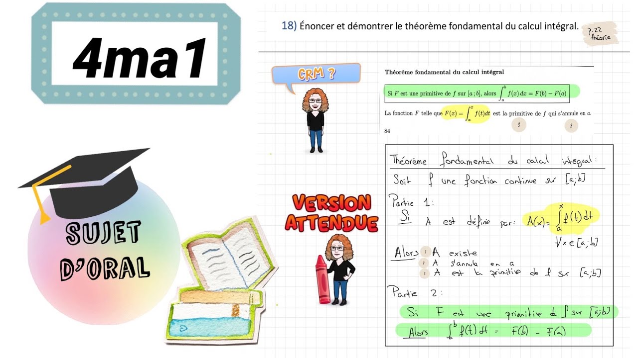 4ma1/3ma2- Théorème fondamental du calcul intégral #demonstration #maths #oral
