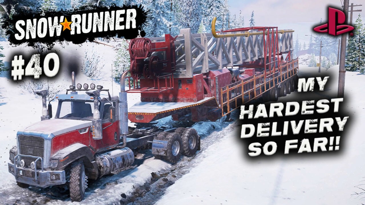 SNOWRUNNER /ON PS4/ #40 /MY HARDEST DELIVERY/ North Port ALASKA GAMEPLAY.