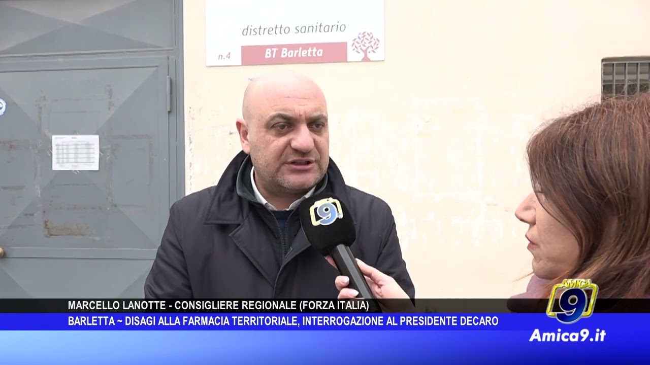 Barletta - Disagi alla farmacia territoriale, interrogazione al presidente Decaro