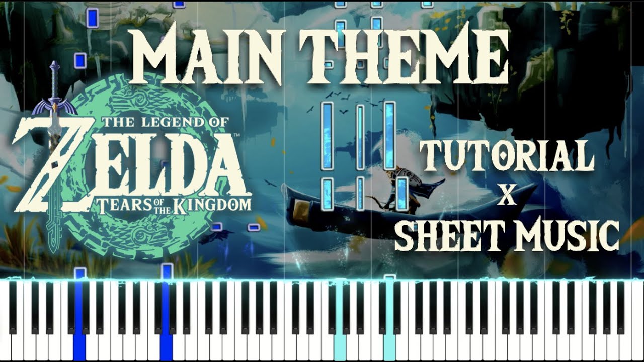(The Legend Of Zelda: Tears Of The Kingdom OST) Main Theme | TUTORIAL | Piano Cover
