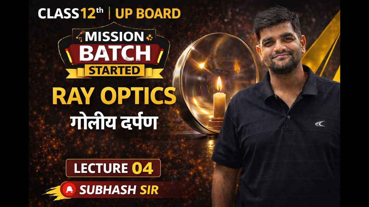 गोलीय दर्पण द्वारा प्रतिबिंब | Class 12 Physics | Ray Optics | Lecture 04