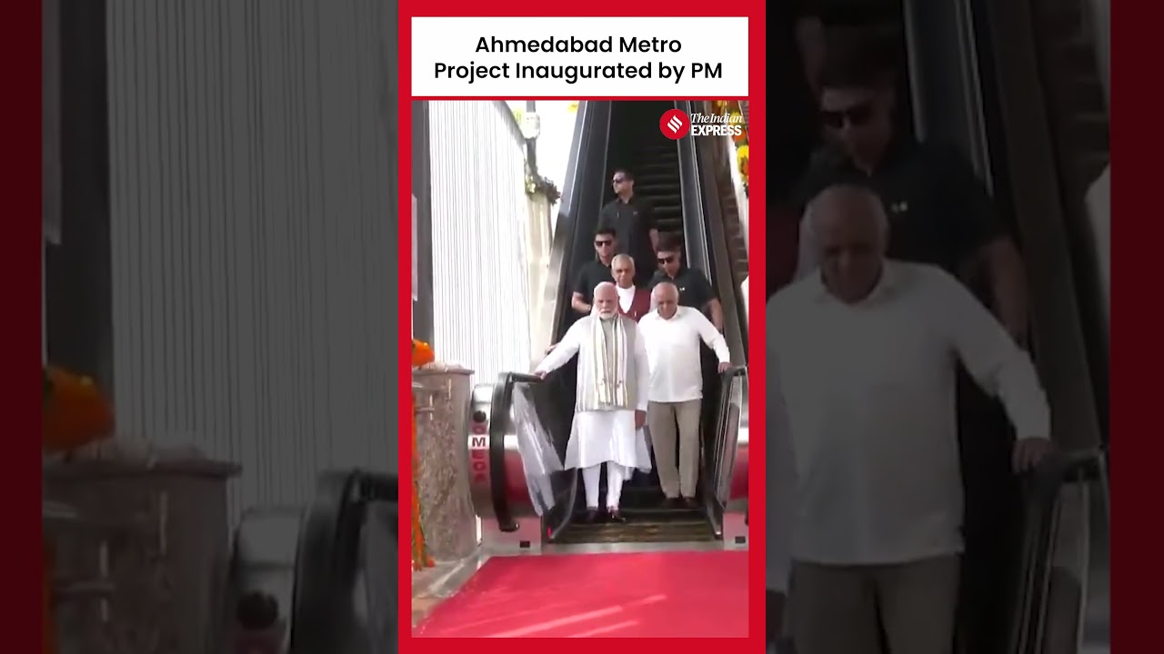 PM Modi Inaugurates Ahmedabad Metro Rail Project in Gujarat