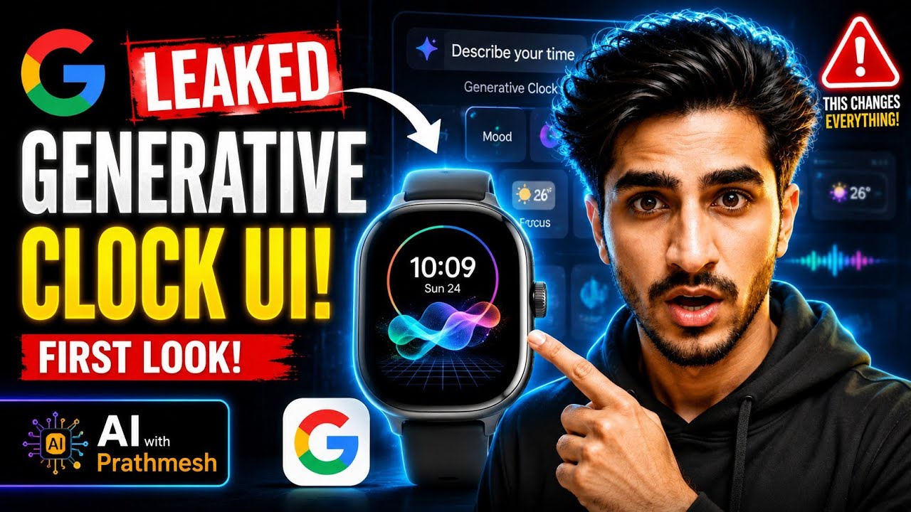 Google's Secret Android Update Leaked: System.UI.GenerativeClock Explained