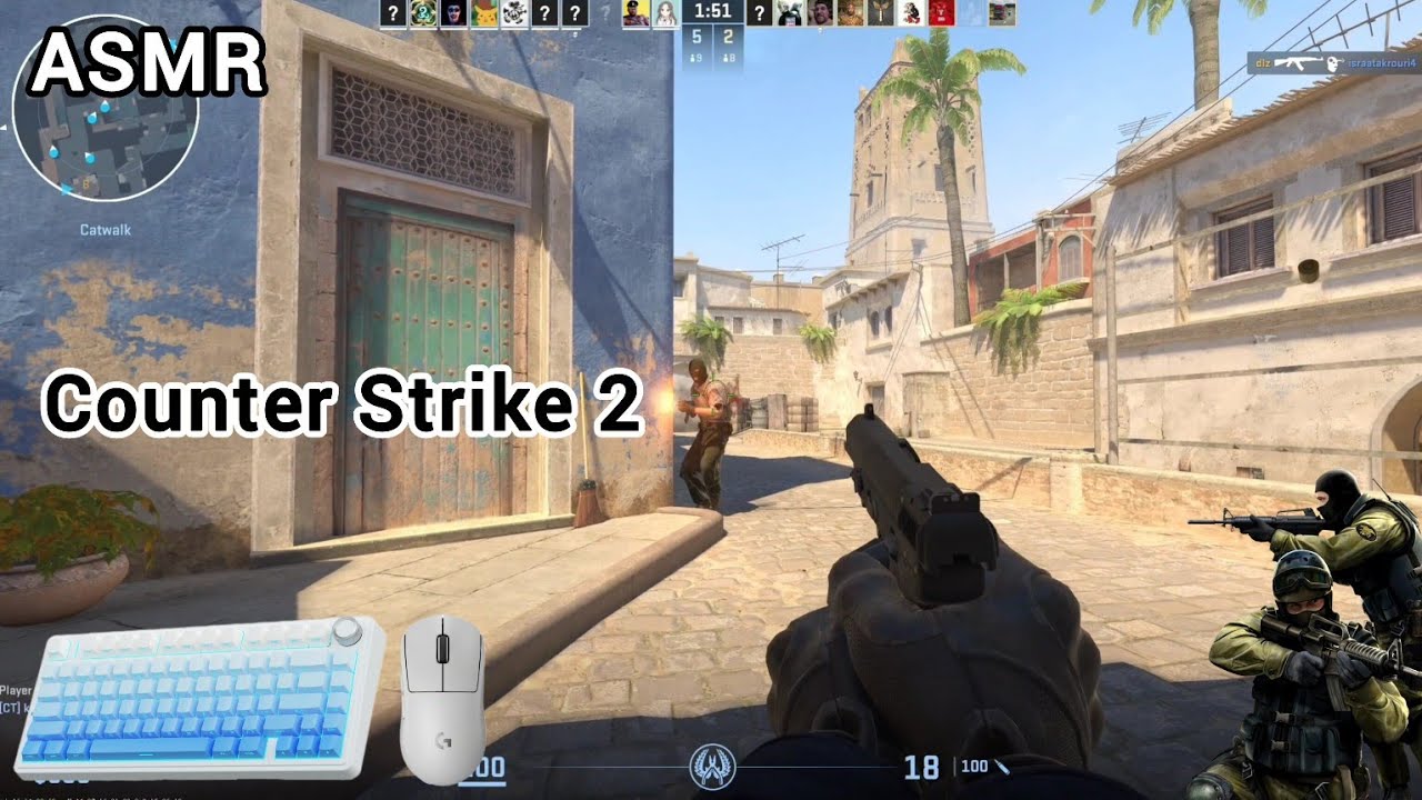 [ASMR Counter Strike 2] trying something new ♡ relaxing keyboard & mouth sounds