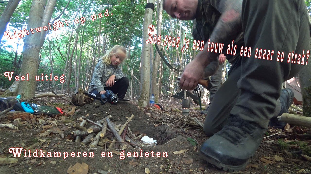 Wildkamperen, lichtgewicht en veel uitleg. Preppen en survival Nederland bushcraft en outdoor.