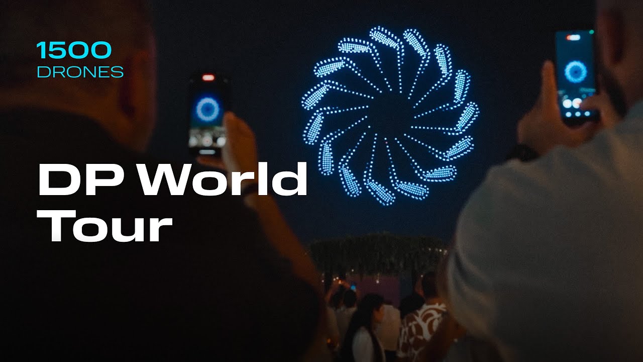 The DP World Tour Championship 2025 drone show🏌️
