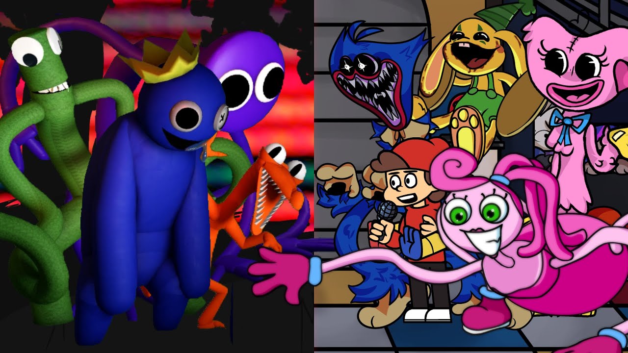 Rainbow Friends Trouble But Opponent's Turn The Poppy Playtime Characters Mod Changes !!